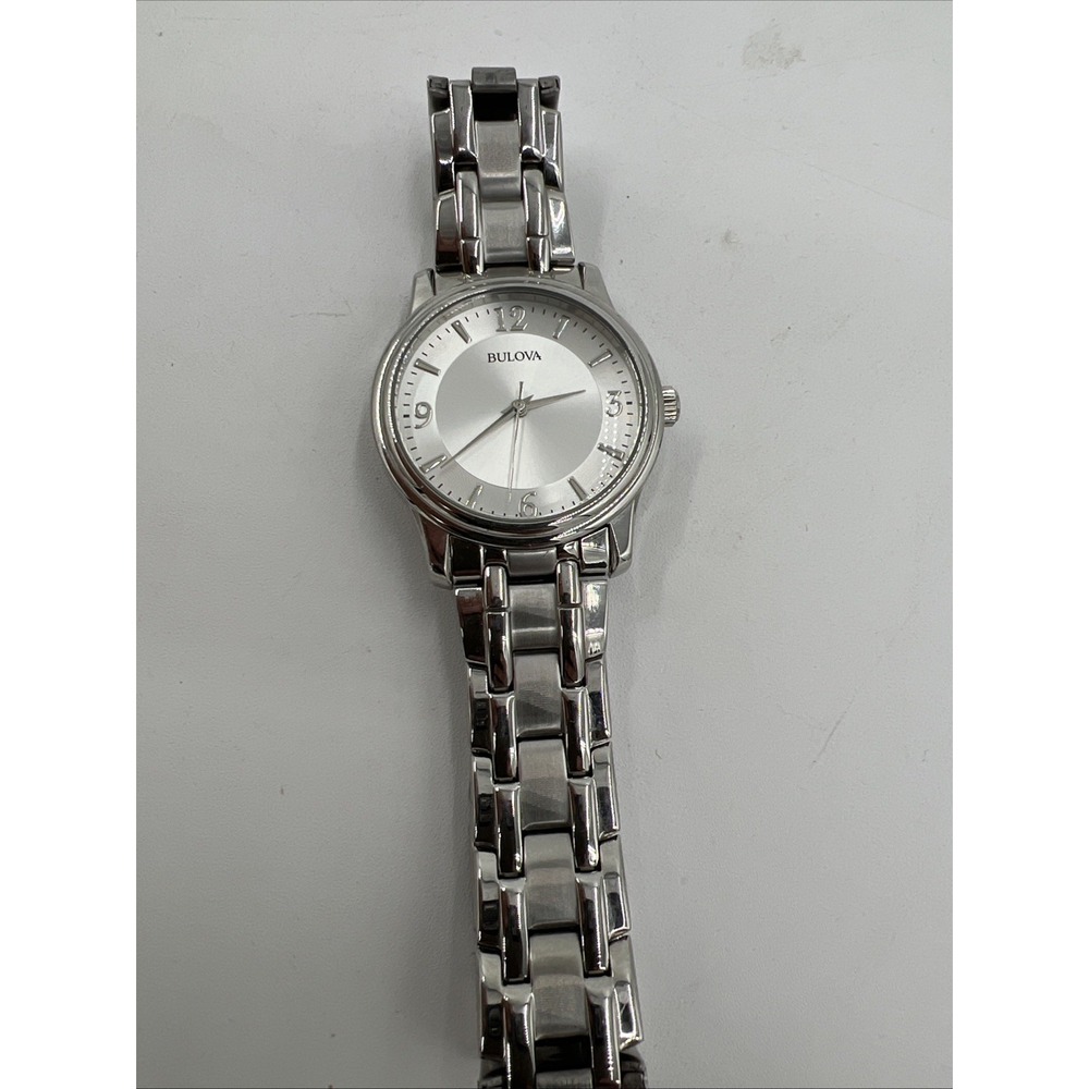 Bulova Corporate Exclusive Silver Men's Watch - 96A000 New Battery No Box